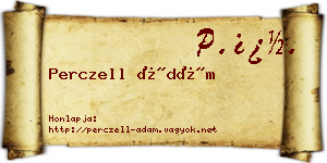 Perczell Ádám névjegykártya